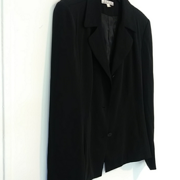 ECEG Womens Black Blazer Button Front Blazer - Picture 5 of 6